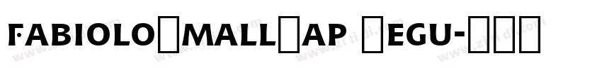 FabioloSmallCap Regu字体转换